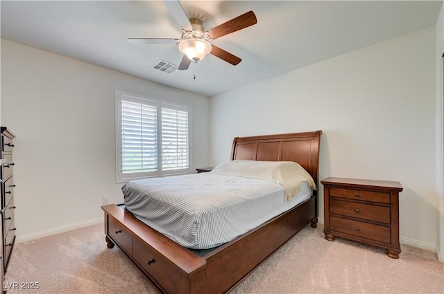 3949 Amanda Bay Ave, North Las Vegas, NV 89081 - bedroom with light carpet and a ceiling fan