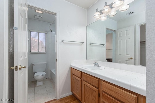 426 Lost Trail Dr, Henderson, NV 89014 - bathroom featuring vanity and shower / washtub combination