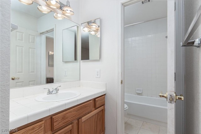 426 Lost Trail Dr, Henderson, NV 89014 - bathroom with vanity and shower / washtub combination