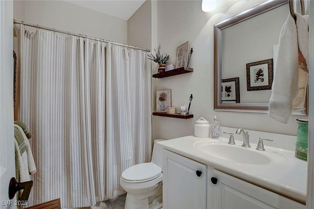 169 Pioneer Peak Pl, Las Vegas, NV 89138 - bathroom featuring vanity and a shower with shower curtain