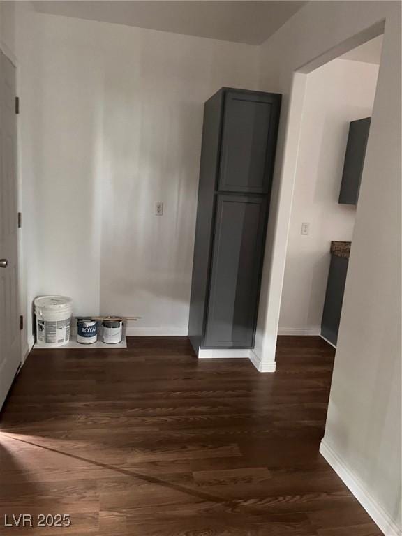 49 Fourth, Mcgill, NV 89318 - unfurnished room with baseboards and dark wood-style floors