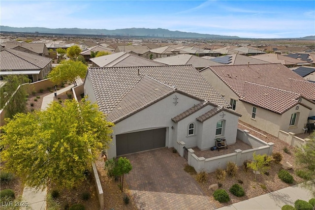 605 Cadence Vista Dr, Henderson, NV 89011 - aerial perspective of suburban area featuring a mountain backdrop