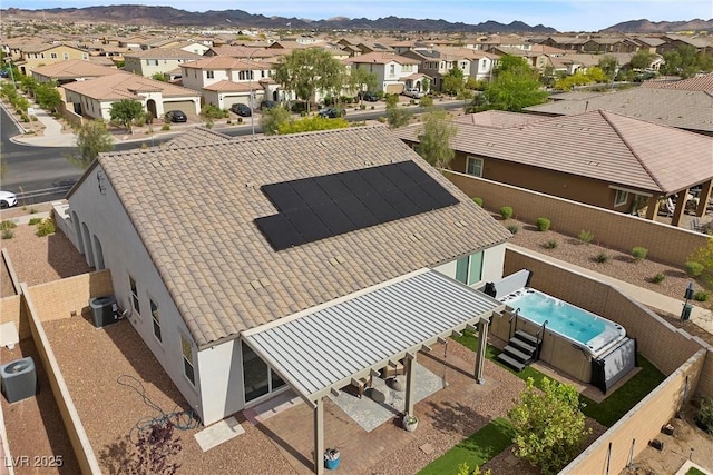 605 Cadence Vista Dr, Henderson, NV 89011 - aerial view of residential area featuring a mountainous background