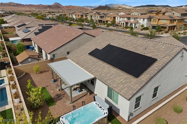 605 Cadence Vista Dr, Henderson, NV 89011 - aerial perspective of suburban area with mountains