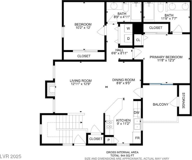 2801 N Rainbow Blvd Unit 273, Las Vegas, NV 89108 - view of property floor plan