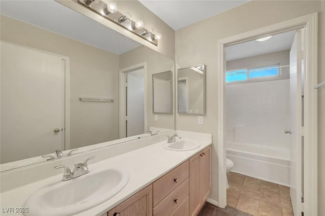 189 Paxon Hollow Ct, Las Vegas, NV 89148 - bathroom with double vanity and shower / washtub combination