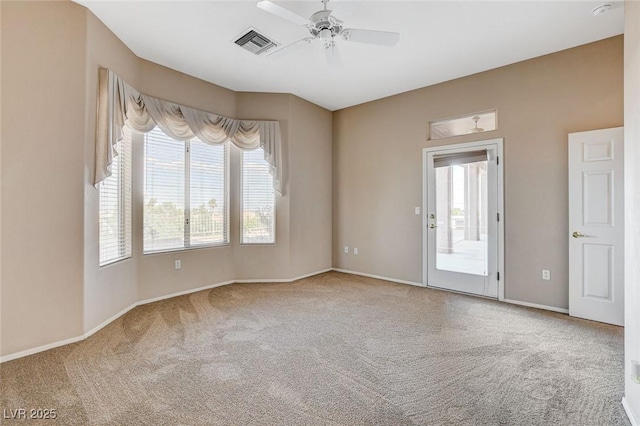 1904 Hot Oak Ridge St, Las Vegas, NV 89134 - carpeted empty room with ceiling fan and a smoke detector