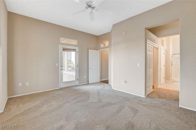 1904 Hot Oak Ridge St, Las Vegas, NV 89134 - unfurnished bedroom featuring carpet floors, access to outside, and a ceiling fan