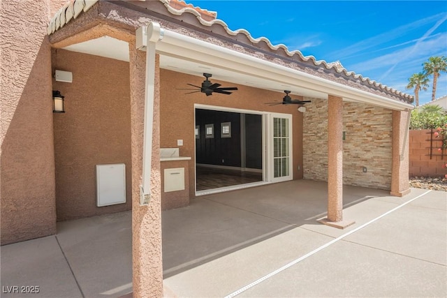 209 Camino Vista St, Henderson, NV 89012 - view of patio / terrace featuring ceiling fan