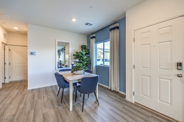 7965 Aurora Sky St Unit 623, North Las Vegas, NV 89084 - dining room with light wood-style flooring and recessed lighting