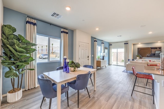 7965 Aurora Sky St Unit 623, North Las Vegas, NV 89084 - dining space with light wood-style floors and recessed lighting