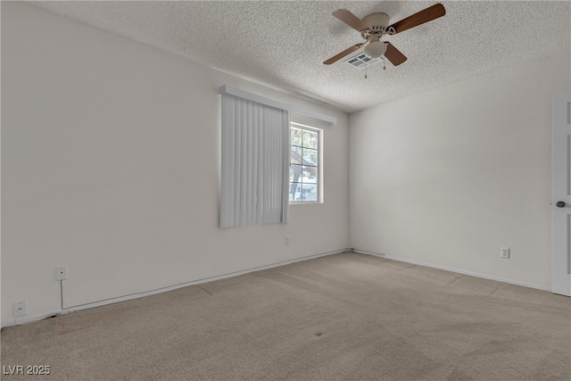 2124 Willowbury Dr Unit D, Las Vegas, NV 89108 - unfurnished room with light carpet, a textured ceiling, and a ceiling fan