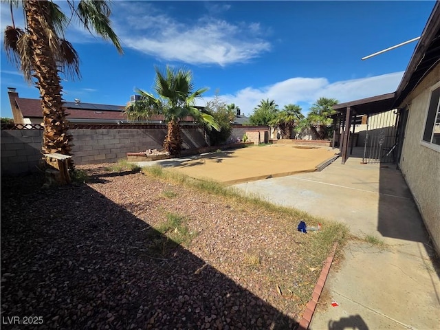 6402 Agua Dr, Las Vegas, NV 89103 - fenced backyard featuring a patio area