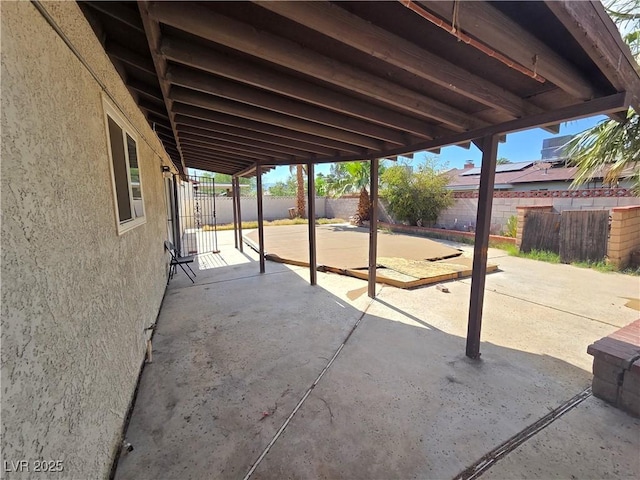 6402 Agua Dr, Las Vegas, NV 89103 - fenced backyard featuring a patio