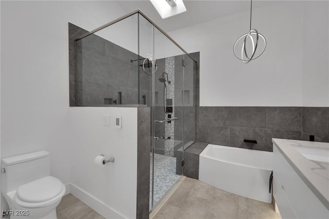 9180 Mohawk St, Las Vegas, NV 89139 - full bath with a garden tub, tiled shower, and vanity