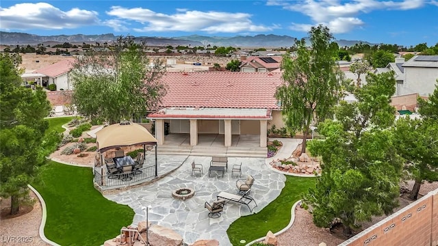 9180 Mohawk St, Las Vegas, NV 89139 - aerial view of residential area featuring a mountain backdrop