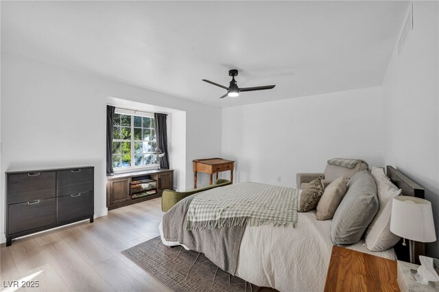 882 Tam O Shanter, Las Vegas, NV 89109 - bedroom with light wood-type flooring and a ceiling fan