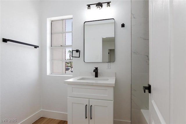 572 Tam O Shanter, Las Vegas, NV 89109 - bathroom with vanity and wood finished floors