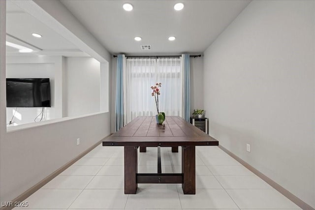 6618 Tangled Vines Ave, Las Vegas, NV 89139 - dining area with recessed lighting and tile patterned floors