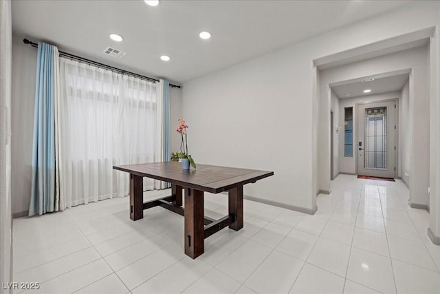 6618 Tangled Vines Ave, Las Vegas, NV 89139 - dining area featuring recessed lighting and light tile patterned floors