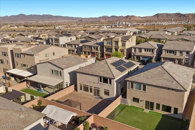 6618 Tangled Vines Ave, Las Vegas, NV 89139 - aerial view of residential area with a mountain backdrop