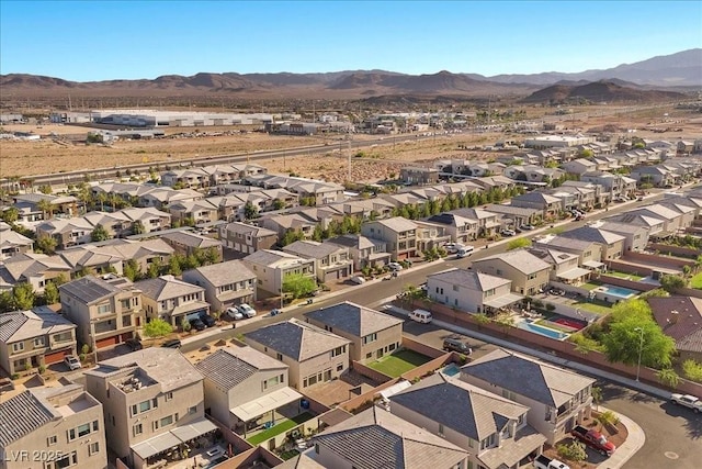 6618 Tangled Vines Ave, Las Vegas, NV 89139 - aerial view of residential area with mountains