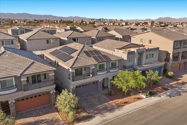 6618 Tangled Vines Ave, Las Vegas, NV 89139 - aerial view of residential area with a mountainous background