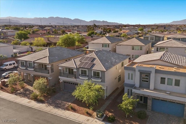 6618 Tangled Vines Ave, Las Vegas, NV 89139 - aerial view of residential area featuring mountains