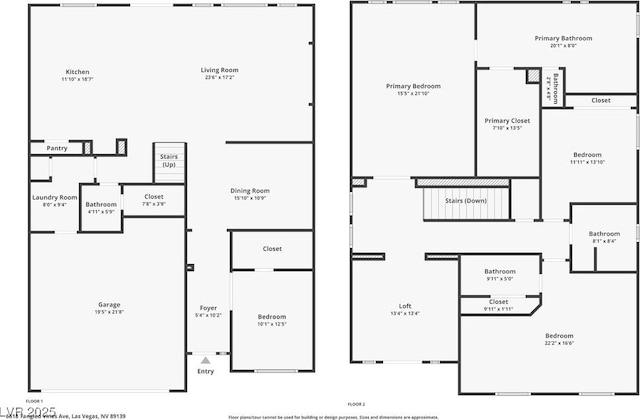 6618 Tangled Vines Ave, Las Vegas, NV 89139 - view of floor plan / room layout