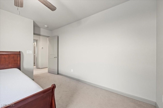 6618 Tangled Vines Ave, Las Vegas, NV 89139 - bedroom with light carpet and a ceiling fan