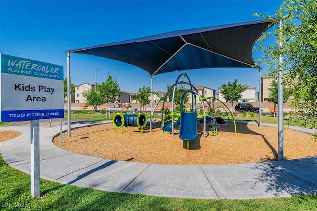 6953 Midnight Bronze St, North Las Vegas, NV 89086 - community jungle gym featuring a residential view