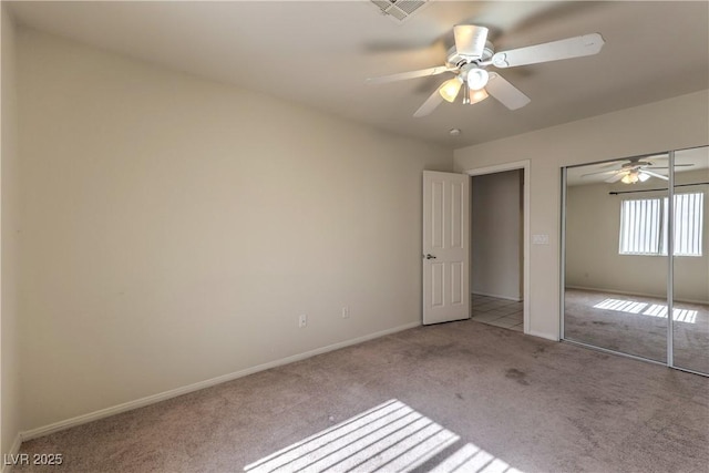 5425 Thomaston Ct, Las Vegas, NV 89122 - unfurnished bedroom featuring carpet, ceiling fan, and a closet