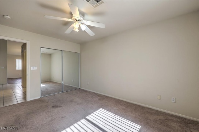 5425 Thomaston Ct, Las Vegas, NV 89122 - unfurnished bedroom with carpet floors, a closet, and ceiling fan