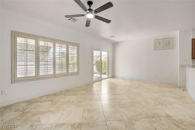 2149 Kelsey Creek Ct, Henderson, NV 89044 - empty room featuring a ceiling fan and light tile patterned floors