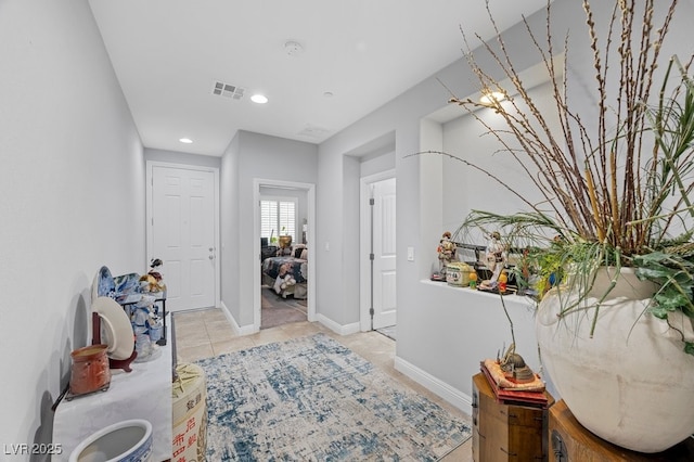 145 Langley Hill Ave, Henderson, NV 89002 - hall featuring recessed lighting and light tile patterned flooring