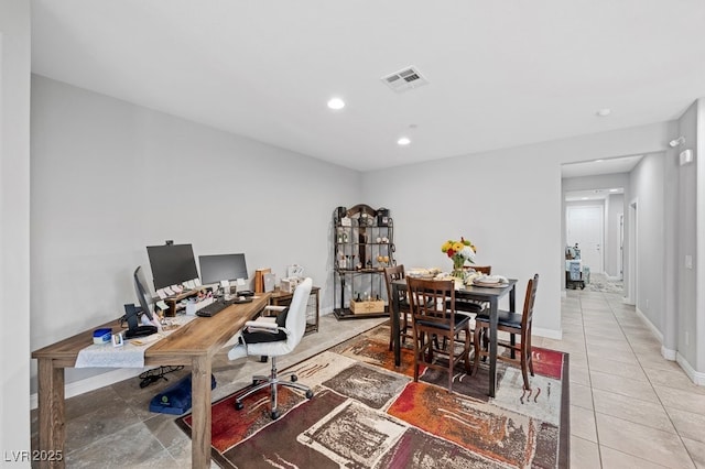145 Langley Hill Ave, Henderson, NV 89002 - office featuring light tile patterned floors and recessed lighting