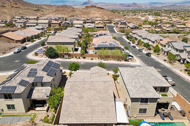 145 Langley Hill Ave, Henderson, NV 89002 - aerial perspective of suburban area featuring a mountainous background
