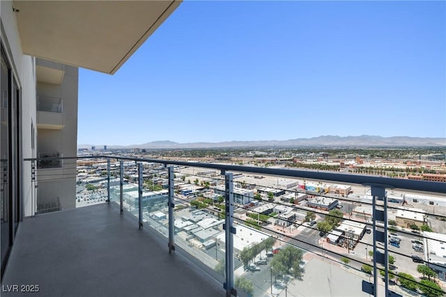 200 Hoover Ave Unit 1813, Las Vegas, NV 89101 - balcony featuring a mountain view and a view of city