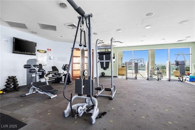 200 Hoover Ave Unit 1813, Las Vegas, NV 89101 - workout area featuring carpet