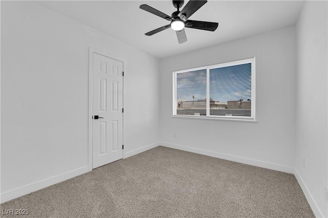 1108 Putnam Ave, North Las Vegas, NV 89030 - carpeted spare room featuring baseboards and ceiling fan