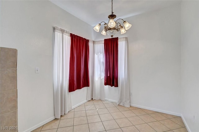 900 Heavenly Hills Ct Unit 114, Las Vegas, NV 89145 - spare room with a chandelier and light tile patterned flooring