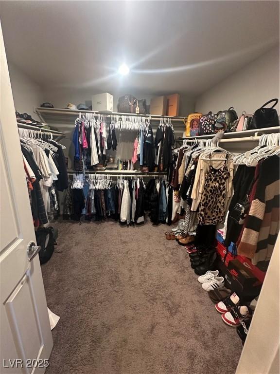 7636 Bandon Cliffs St, North Las Vegas, NV 89084 - spacious closet featuring carpet
