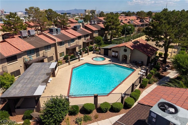 3972 Tirana Way, Las Vegas, NV 89103 - community pool featuring a community hot tub and a residential view