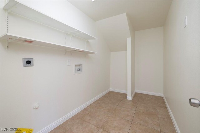 3972 Tirana Way, Las Vegas, NV 89103 - laundry room with hookup for a washing machine, electric dryer hookup, and light tile patterned floors