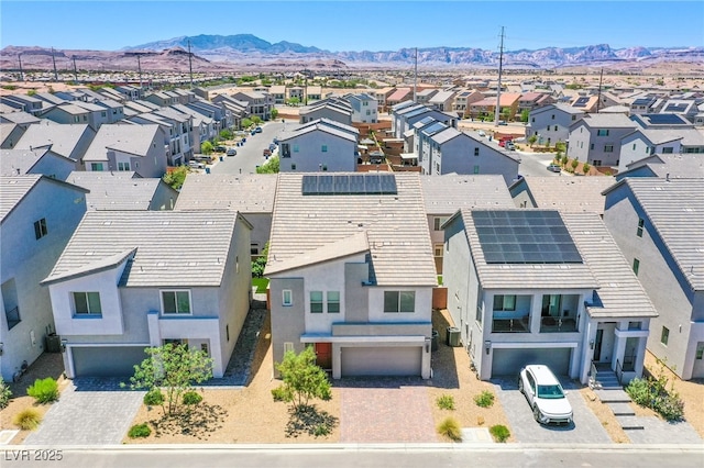 10435 Rose Palisade St, Las Vegas, NV 89141 - aerial perspective of suburban area with mountains