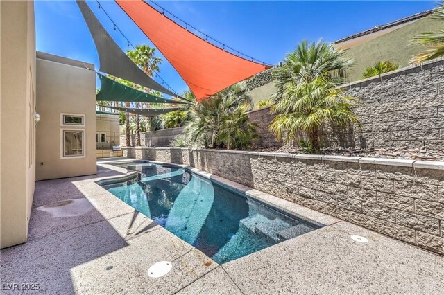 2017 Slow Wind St, Las Vegas, NV 89134 - view of pool featuring a patio area and a fenced backyard