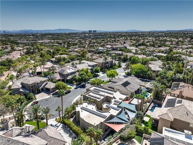 2017 Slow Wind St, Las Vegas, NV 89134 - aerial view of residential area featuring a mountain backdrop