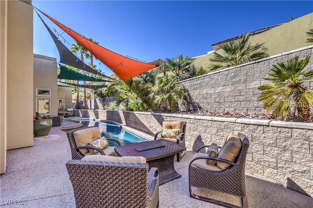 2017 Slow Wind St, Las Vegas, NV 89134 - fenced backyard with a patio area