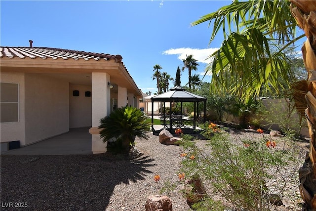 7250 Birkland Ct, Las Vegas, NV 89117 - view of yard with a gazebo and a patio area
