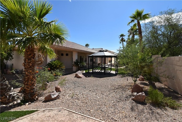 7250 Birkland Ct, Las Vegas, NV 89117 - view of yard with a gazebo